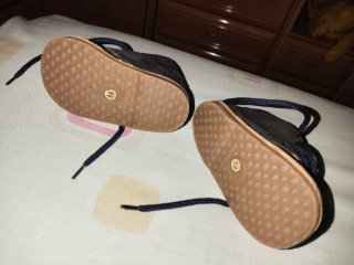 Botas serraje marino niño