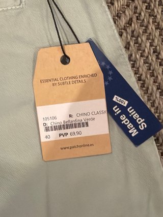 Pantalón Verde claro de Patch nuevo con etiquetas