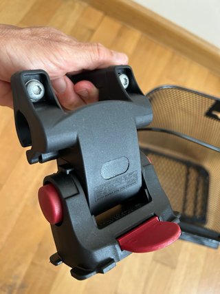 Cesta de bicicleta negra