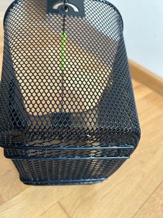 Cesta de bicicleta negra
