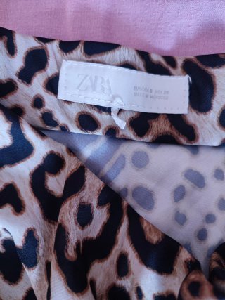 Falda larga animal print
