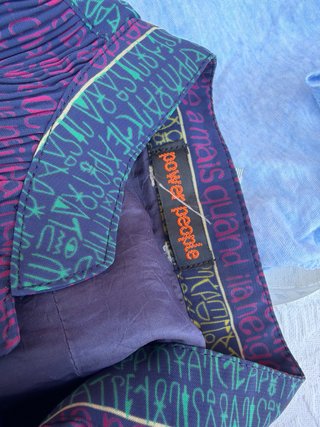 Vestito vintage Power People plissé