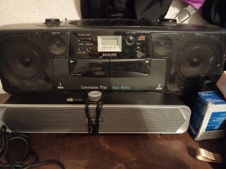 Radio CD Cassette Philips Doble Deck