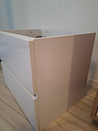 Mueble baño colgante blanco