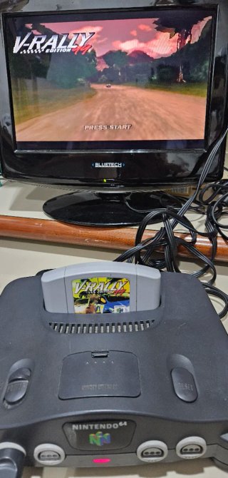 Consola Nintendo 64 Negra + Mando y Cables