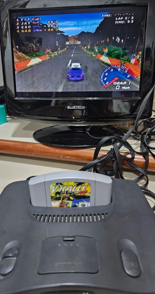 Consola Nintendo 64 Negra + Mando y Cables