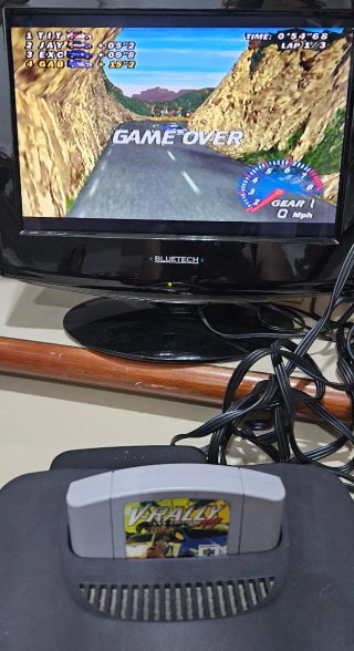 Consola Nintendo 64 Negra + Mando y Cables
