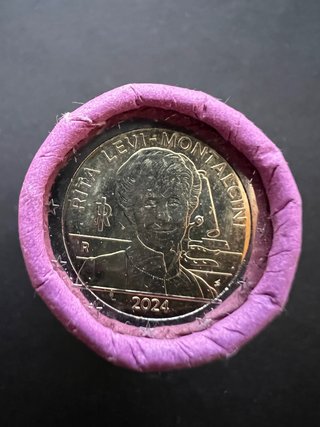 Moneta Rotolino 2 Euro Rita Levi-Montalcini 2024
