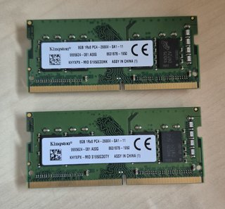 2x Kingston 8GB DDR4 PC4-2666V RAM