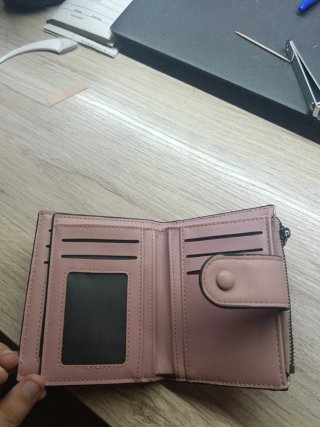 Cartera rosa acolchada