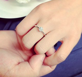 Anillo Plata 925 Moissanita Diamante