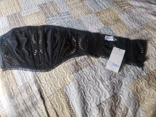 Corpiño Bustier Charo Ruiz Negro