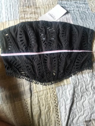 Corpiño Bustier Charo Ruiz Negro