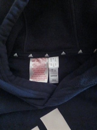 Sudadera Adidas Azul con Logo