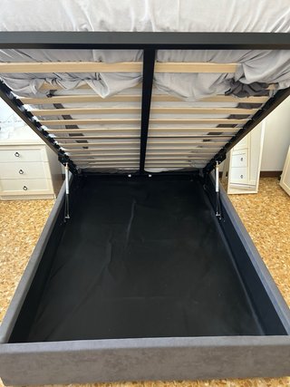 Letto contenitore 1 piazza e mezza + materasso