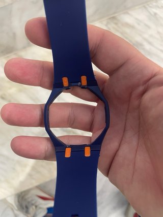 Correa AP x Swatch Royal Pop Azul Naranja