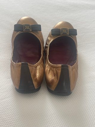 Bailarinas Piel Dorada Marc Jacobs T38