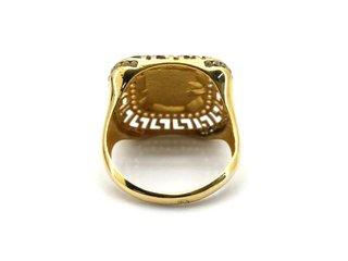Sello Oro 18K Estilo Versace Medusa