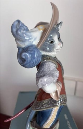Figura Lladro Gato con Botas Original Caja