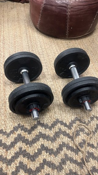 2 Kits Mancuernas 10kg Musculación 28mm