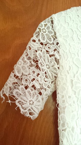 REBAJA como NUEVA blusa encaje floral t. S