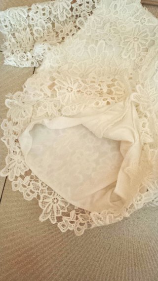 REBAJA como NUEVA blusa encaje floral t. S