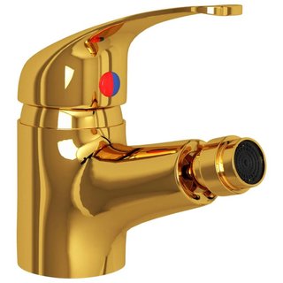 Rubinetto Miscelatore per Bidè da Bagno Colore Oro 13x12 cm