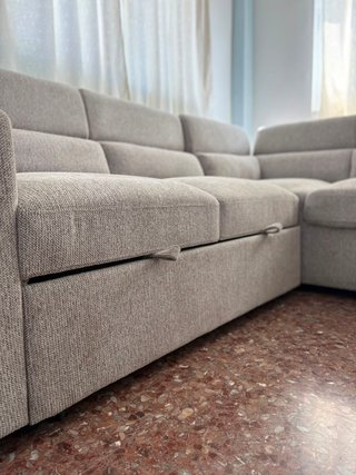 Sofá RINCONERA Cama Con Arcón Y Pufs NUEVO
