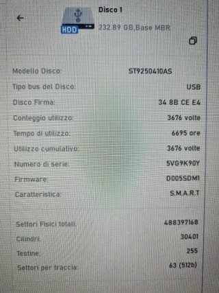 HDD Seagate Momentus 250GB