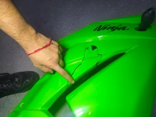Carenado derecho Kawasaki Ninja 250 R Verde