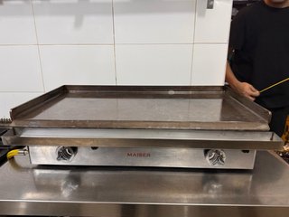 Plancha profesional gas natural