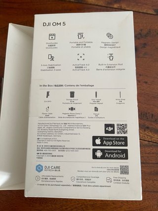 Estabilizador Gimbal DJI OM 5 - Apenas Usado