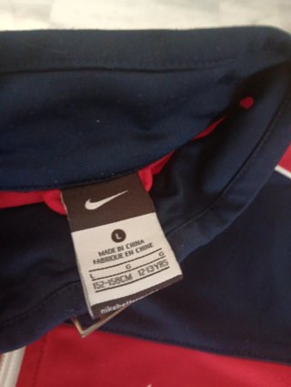 Sudadera Nike cremallera roja y azul