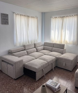 Mega Sofá RINCONERA Cama Con 2 Pufs ¡NUEVO!