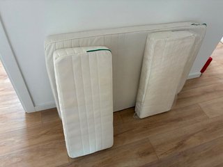 Cama extensible IKEA BUSUNGE blanca + colchón