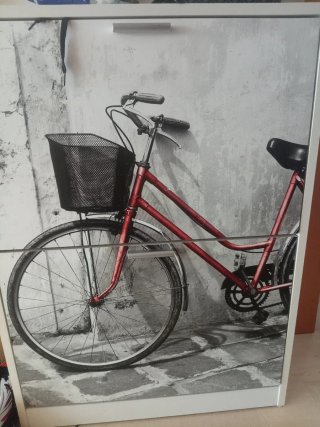 Zapatero Diseño Bicicleta Roja