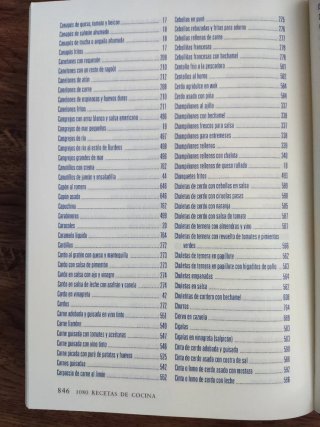 1080 recetas de cocina. Simone Ortega.