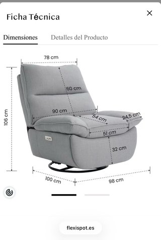 Sillón reclinable.
