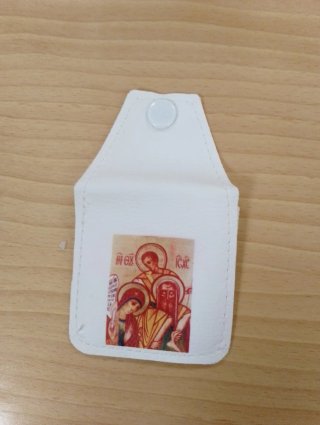 Rosariera con imagen religiosa