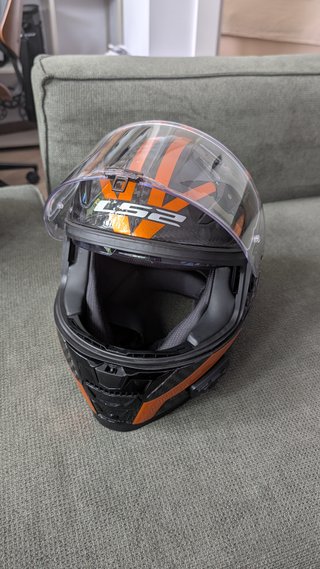 Casco LS2 Vector II Carbon L + LS2 4X Intercom