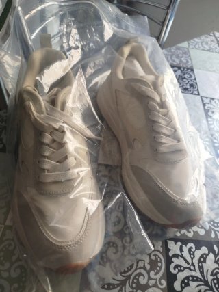 Zapatillas Zara Beige/Gris Talla 39