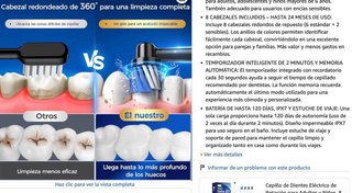 Cepillo de Dientes Eléctrico Rotativo con Cabezal