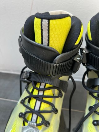 Patines Rollerblade X color amarillo. Con muy poco