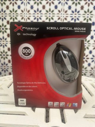 Ratón Óptico USB Phoenix 800 DPI