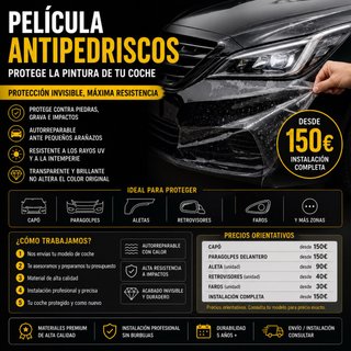 Película Antirayaduras PPF Autorregenerable