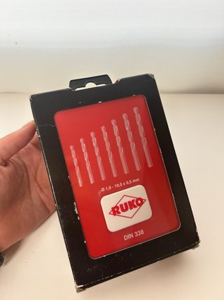 Juego brocas metal duro punta HSS