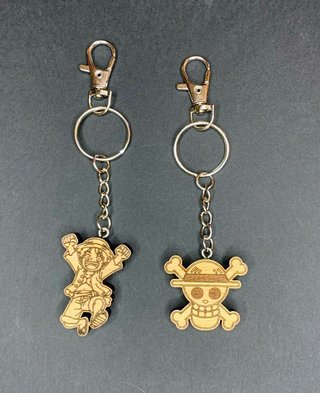 Portachiavi Legno One Piece - Set Completo