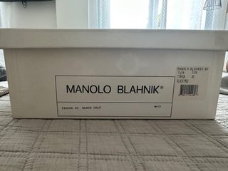 Botines Manolo Blahnik Negros