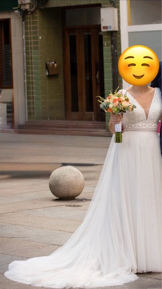 Vestido de Novia Fara Sposa Talla 8,talla 38 españ