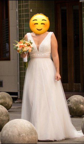 Vestido de Novia Fara Sposa Talla 8,talla 38 españ